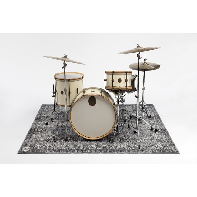 DRUMnBase Vintage Persian stage drum mat, drumrug, DNB-VP185 - Gray