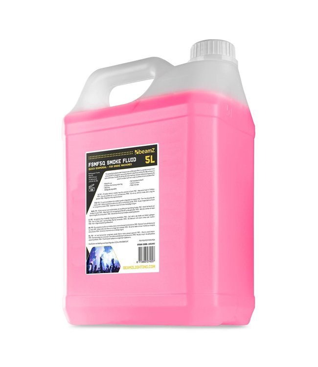 BeamZ FSMF5Q SMOKE FLUID 5L QUICK DISPERSAL CO2 EFFECT 160.648