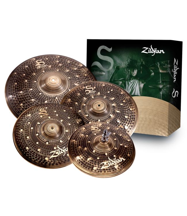 Zildjian SD4680 Cymbal Set, S Family, Dark Cymbal Pack, 14H/16+18Cr/20R ZISD4680