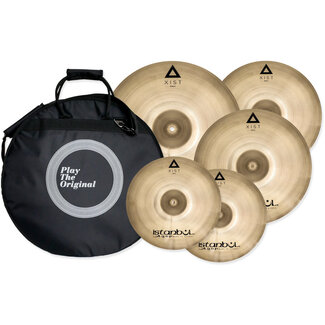 Istanbul Agop Cymbal Set Pro Xist Brilliant + bag IXBS4 14HH,16CR,18CR, 20R + bekkentas