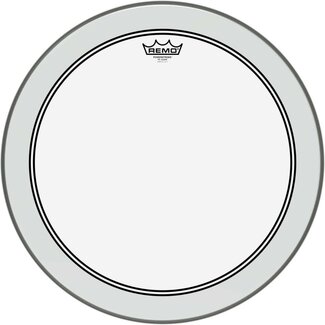 REMO P3-1318-C2 Powerstroke 3 clear transparant + dot bassdrum vel