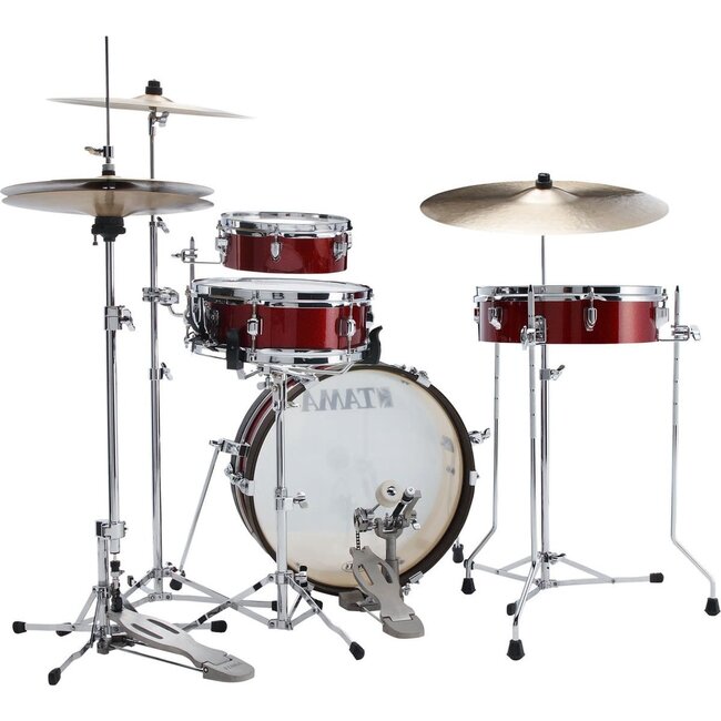 Tama LJK48P-BRM CLUB-JAM PANCAKE 4PC SHELL KIT  drumstel Burnt Red Mist
