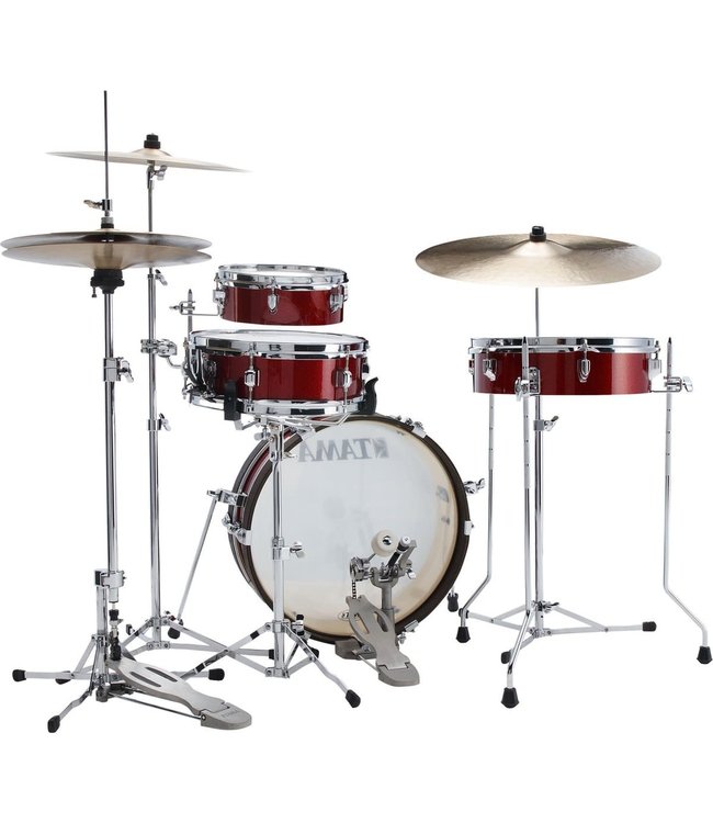 Tama LJK48P-BRM CLUB-JAM PANCAKE 4PC SHELL KIT  drumstel Burnt Red Mist