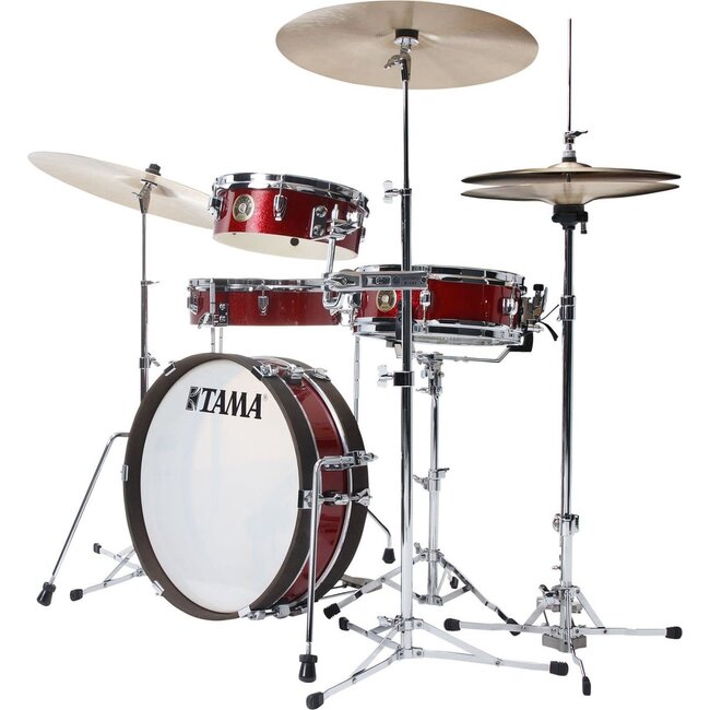 Tama LJK48P-BRM CLUB-JAM PANCAKE 4PC SHELL KIT  drumstel Burnt Red Mist