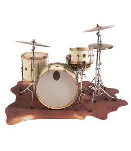 DRUMnBase Vegan Stage drummat 185 x 160cm  COW BETSY bruin DNB-VGN-BRWN