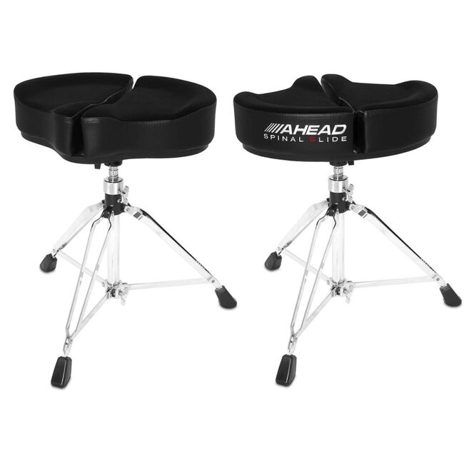 Ahead SPG-BL3 Spinal Glide saddle Drum Throne drumkruk black 3 poot