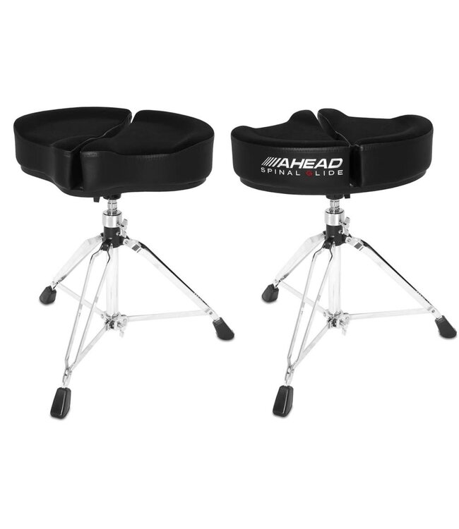 Ahead SPG-BL3 Spinal Glide saddle Drum Throne drumkruk black 3 poot