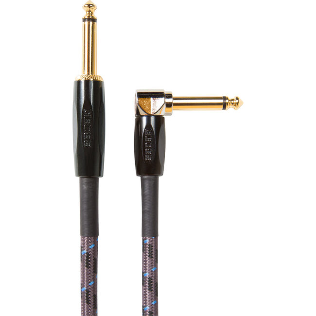 Boss BIC 15A gitaar cable 4.5m tweed ANGLED/STRAIGHT 1/4" 1x haaks
