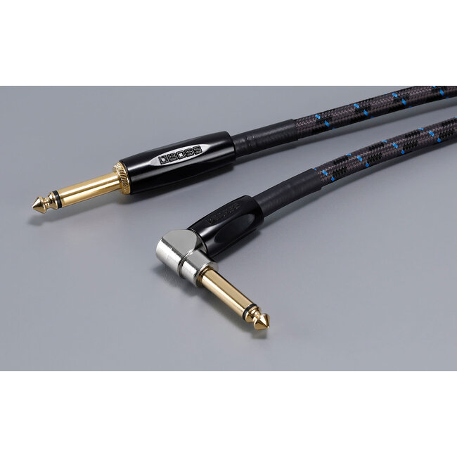 Boss BIC 15A gitaar cable 4.5m tweed ANGLED/STRAIGHT 1/4" 1x haaks
