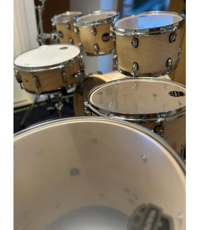 Mapex Mars Maple Stage+ Natural Skin MXMM628SFUNW 7 delige Mars drumkit + hardware + 8 inch tom Special Edition