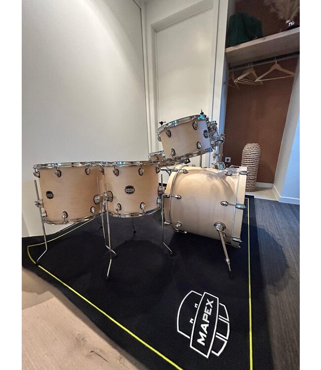 Mapex Mars Maple Stage+ Natural Skin MXMM628SFUNW 7 delige Mars drumkit + hardware + 8 inch tom Special Edition
