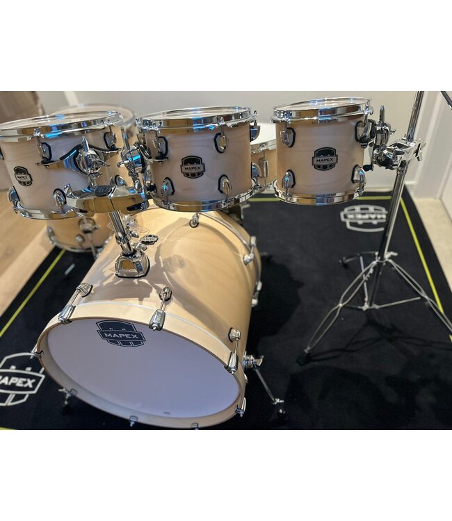 Mapex Mars Maple Stage+ Natural Skin MXMM628SFUNW 7 delige Mars drumkit + hardware + 8 inch tom Special Edition