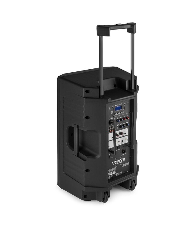 VONYX VSA500 PORTABLE SYSTEM Partybox 12" incl. 2 draadloze microfoons 174.052