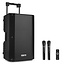 VONYX VSA500 PORTABLE SYSTEM Partybox 12" incl. 2 draadloze microfoons 174.052