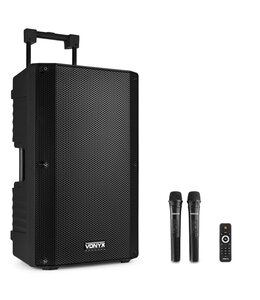 VONYX VONYX VSA700 PORTABLE SYSTEM Partybox 15" incl. 2 draadloze microfoons 174.055