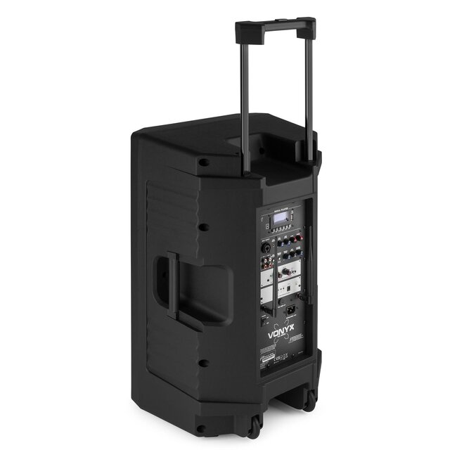 VONYX VSA700 PORTABLE SYSTEM Partybox 15" incl. 2 draadloze microfoons 174.055