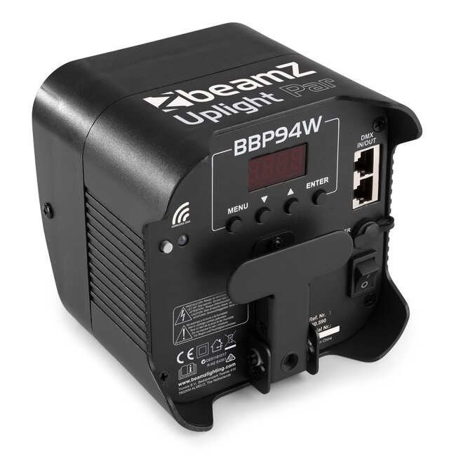 BeamZ BBP94W BATTERY UPLIGHT PAR 4X12W WDMX wireless dmx