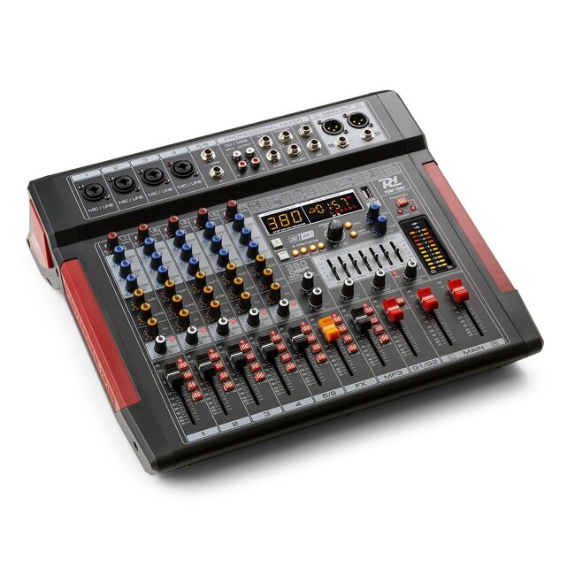 PD Power Dynamics PDM-T604 STAGE MIXER 6-CHANNEL DSP/MP3