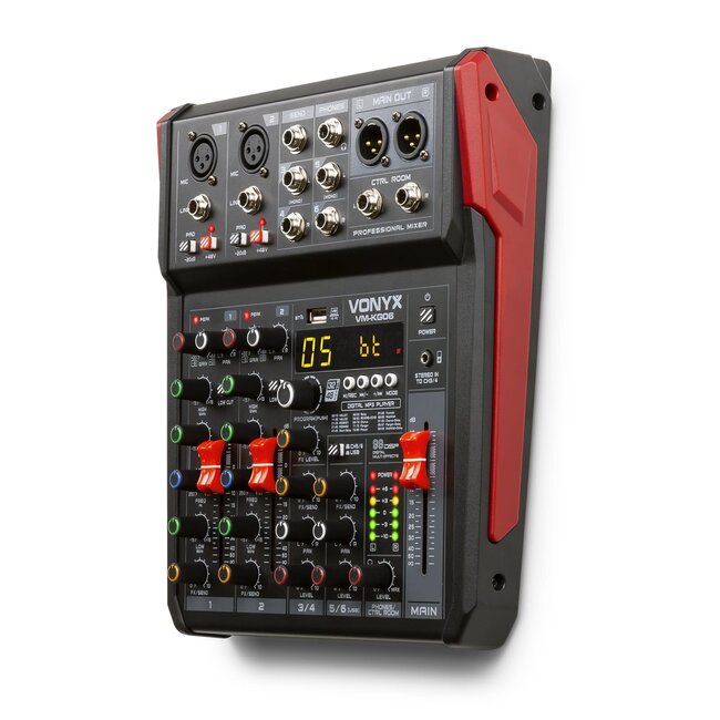VONYX VM-KG06 MUSIC MIXER 6-CHANNEL BT/DSP/USB RECORD 172.594