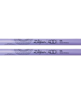 Zildjian Drum Sticks, Hickory, Acorn Tip, LE 400 ANNIVERSARY Z5AACP, purple Z5AACP-400