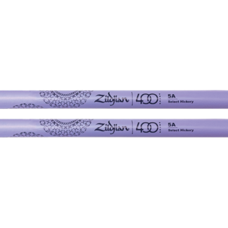 Zildjian Drum Sticks, Hickory, Acorn Tip, LE 400 ANNIVERSARY Z5AACP, purple Z5AACP-400