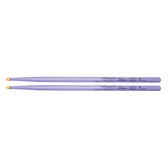 Zildjian Drum Sticks, Hickory, Acorn Tip, LE 400 ANNIVERSARY Z5AACP, purple Z5AACP-400