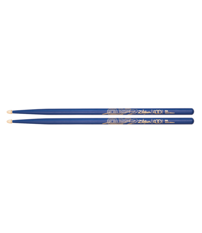 Zildjian Drum Sticks, Hickory, Acorn Tip, LE 400 ANNIVERSARY Z5AACBU, blue Z5AACBU-400