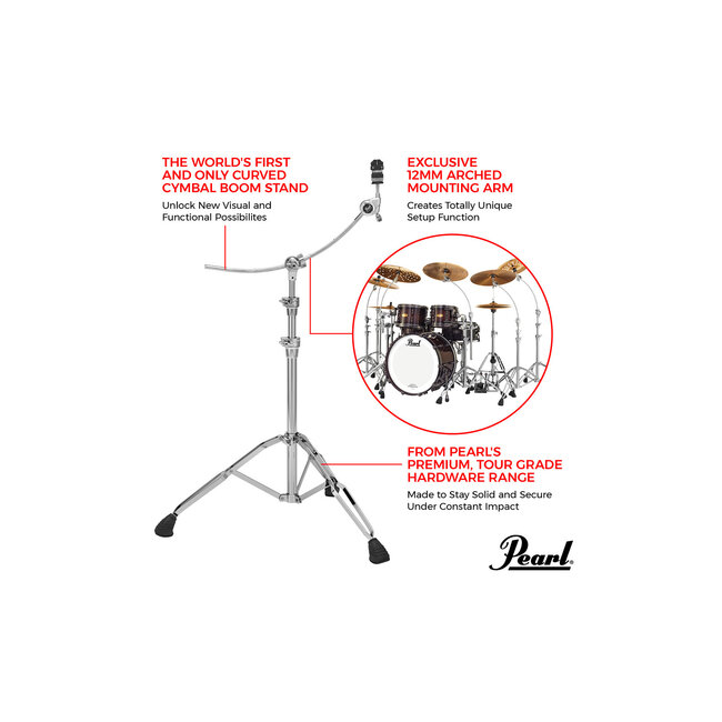 Pearl B-1030C Cymbal boom stand curved