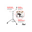 Pearl B-1030C Cymbal boom stand curved