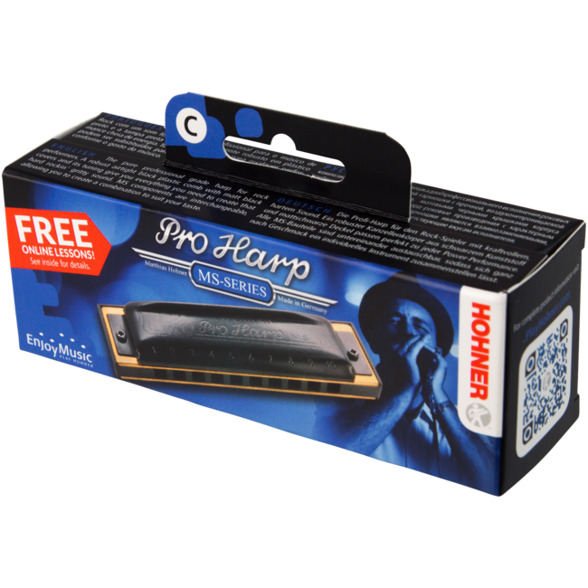 Hohner HOM564017  Mondharmonica, Pro Harp MS, C, kleine doos