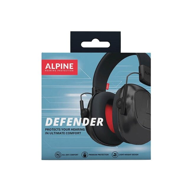 Alpine Alpine Hearing Protection Defender earmuff, black ALP-DEF