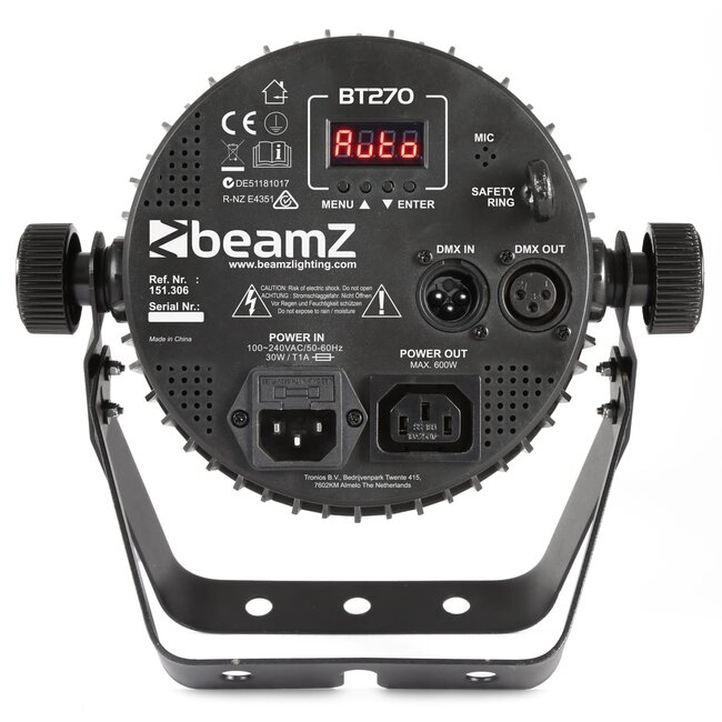BeamZ BT270 LED FLAT PAR 7X6W 4-IN-1 RGBW 151.306