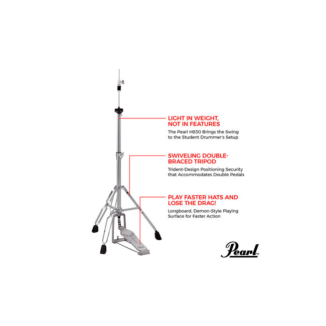 Pearl H-830 hihatstand dubbel benig