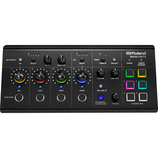 Roland Roland BRIDGECAST-X	DUAL BUS STREAMING & GAMING MIXER AND VIDEO CAPTURE