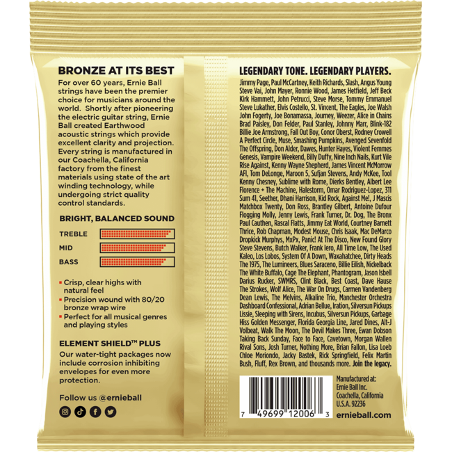 Ernie Ball CEB 2006 Set - Extra light 10-14-20-28-40-50