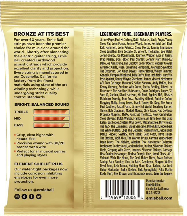 Ernie Ball CEB 2006 Set - Extra light 10-14-20-28-40-50