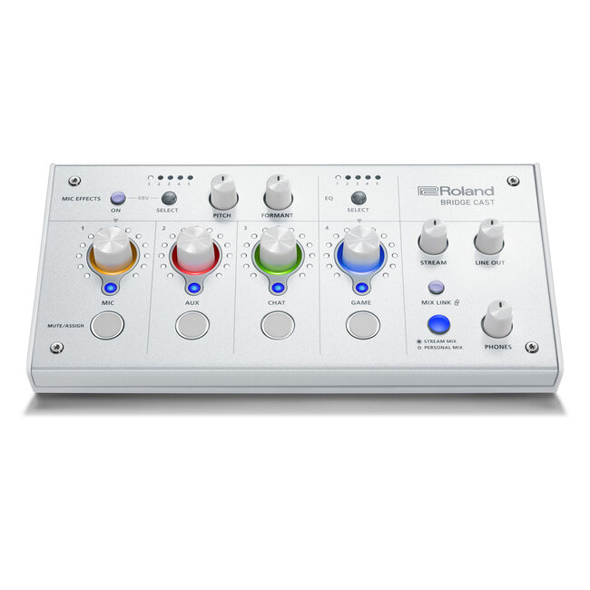Roland BRC-WH GAMING MIXER FOR STREAMING WITH HIGH QUALITY MIC