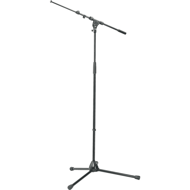 K&M TKM 210-8 Microfoon stander soft grip met hengel 21080 black