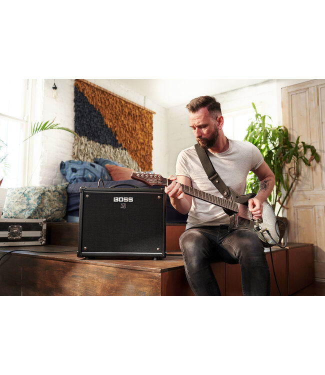 Boss KATANA-50 GEN 3 GUITAR AMPLIFIER COMPACT 50-WATT COMBO AMP WITH A CUSTOM 12-INCH KTN-50 3