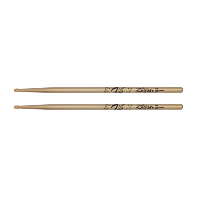 Zildjian ZIZ5ACG-ZC ZILDJIAN Drum Sticks, Z Custom LE, Hickory, Wood Tip, 5A, Gold Chroma