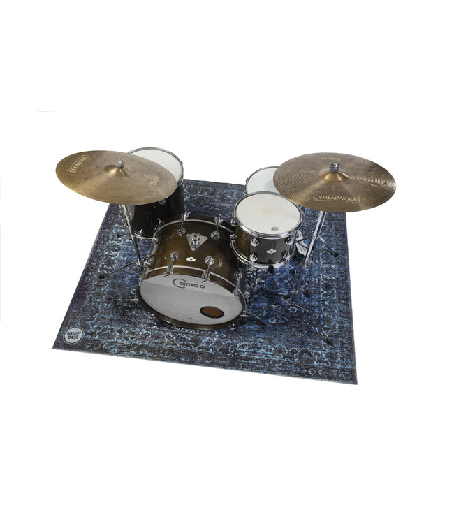 DRUMnBase DRUMnBASE VPCLB-BLU Vintage Persian Club Blue drummat 163 x 142 cm