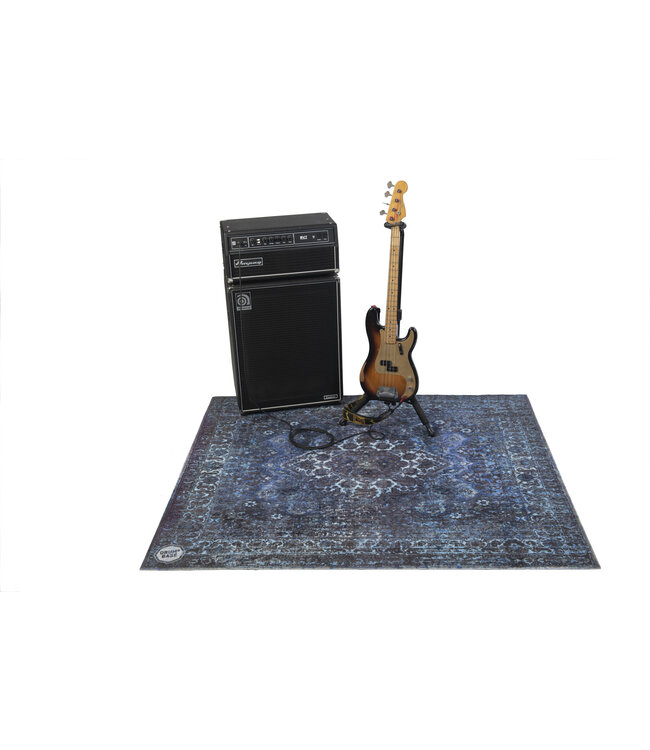 DRUMnBase DRUMnBASE VPCLB-BLU Vintage Persian Club Blue drummat 163 x 142 cm