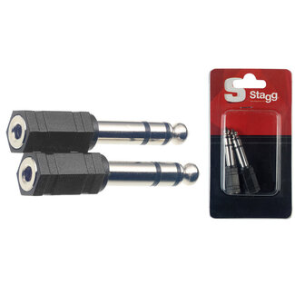 Stagg Adapter mstJ F-stJ koptelefoon adapter mini stereo Jack Female - Jack Male AC-PMSJFSH