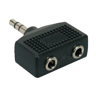 Boston AT-140 adapter verloop 2x 3.5 stereo jack Female - 3.5mm stereo jack male