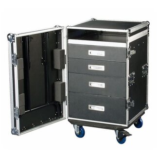 DAP D7383B Drawercase 12HE + Work Surface Ladecase 12 U + werkblad