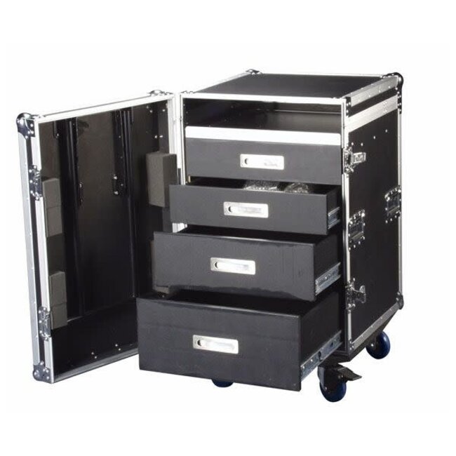 DAP D7383B Drawercase 12HE + Work Surface Ladecase 12 U + werkblad