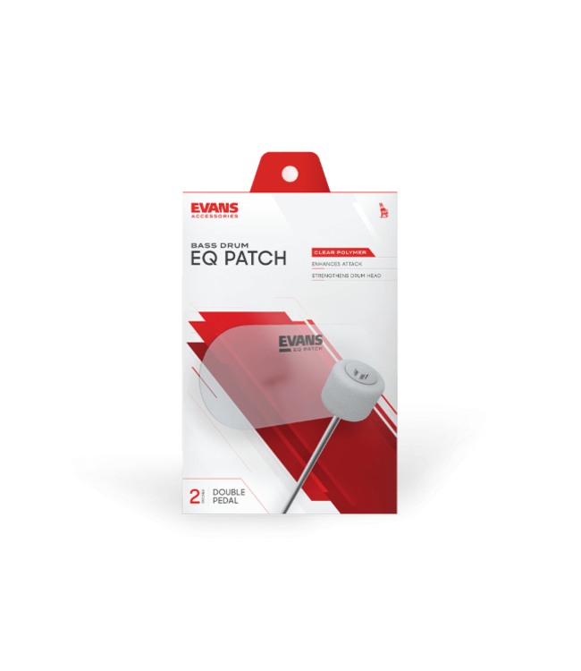 Evans EQPC2 EQ Clear Plastic Bass Drum Double Patch