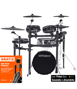 Roland TD-27KV2 with KD-180L-BK 18 inch bassdrum + DW3000  TD-27KD180L with Xtra sounds / kits