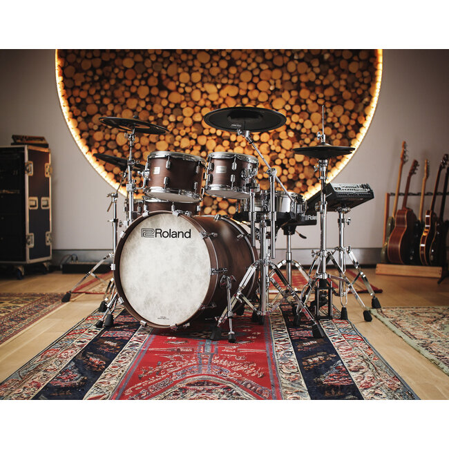 Roland VAD716-SW VAD V-DRUM ACOUSTIC DESIGN DRUM KIT SATIN WALNUT