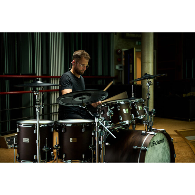 Roland VAD716-SW VAD V-DRUM ACOUSTIC DESIGN DRUM KIT SATIN WALNUT